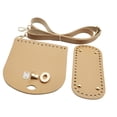 thumbnail image 6 of Sharplace Bag Bottom for Crochet Crochet Bag Making Set with Holes PU Leather DIY Bag Accessories Shoulder Strap for Tote Handbag Parts Khaki, 6 of 10