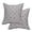 Gray, variant on PiccoCasa 2Pcs Floral Print Throw Pillowcases, 18"x18" Black and Silver