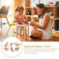 thumbnail image 4 of 6pcs Simulation Dinosaurs Toys Children Educational Playthings Home Decorations (Golden), 4 of 9