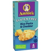 Annie's Gluten Free Macaroni and Cheese, Rice Pasta and Cheddar, 6 oz