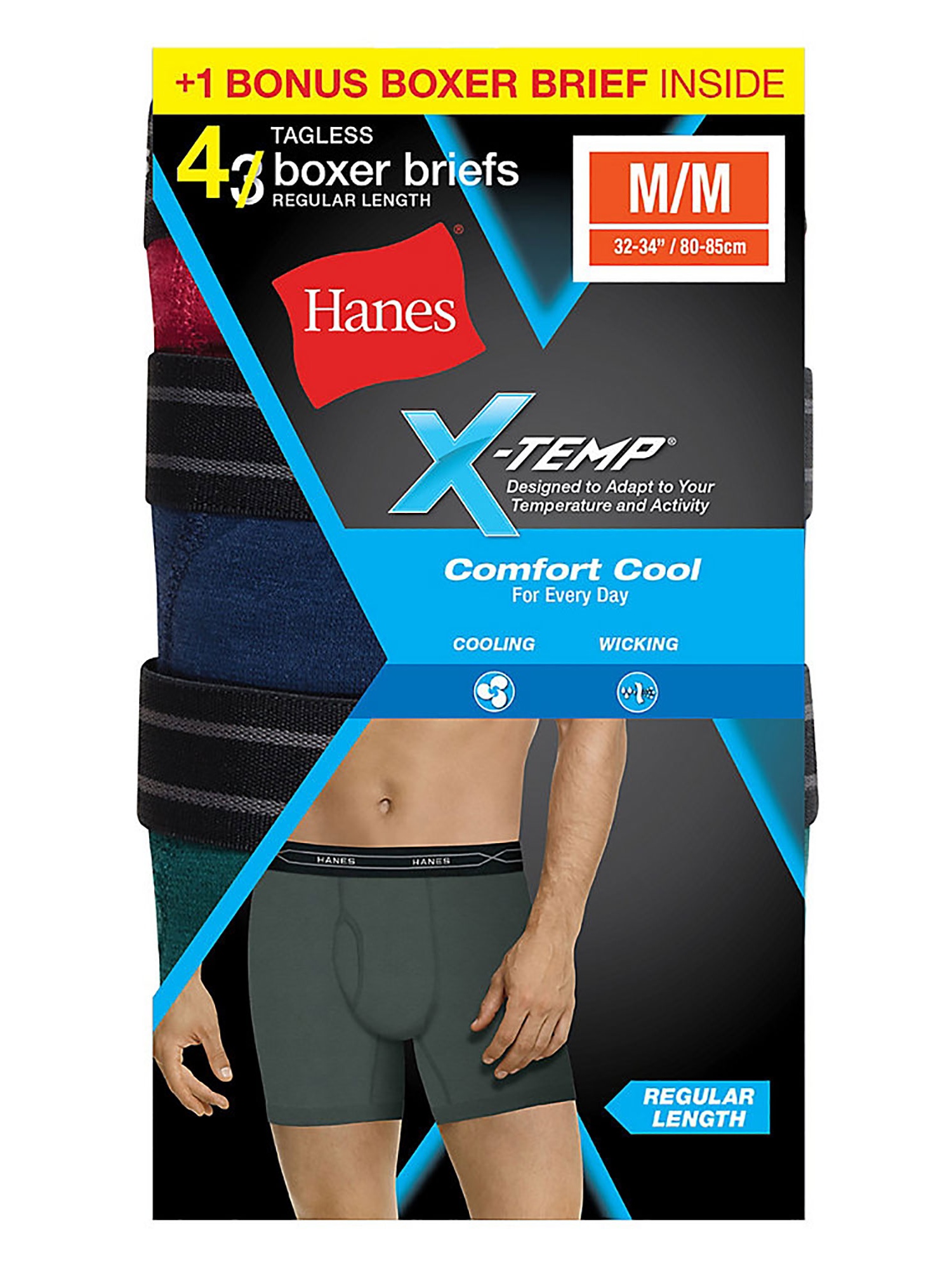 hanes boxer brief size guide