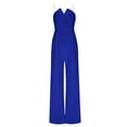 thumbnail image 4 of Clearance!lulshou Jumpsuit Pants for Women Fashion Women Summer Casual Sexy Sleeveless Solid Color Wide Leg Pants Jumpsuits, 4 of 6
