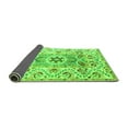 thumbnail image 2 of Ahgly Company Indoor Round Abstract Green Modern Area Rugs, 5' Round, 2 of 4
