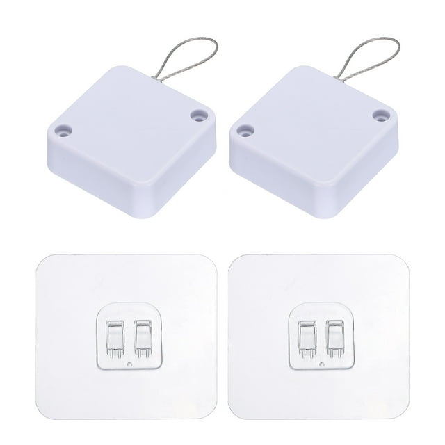 Unique Bargains Poinçonner Automatique Porte Capteur Plus Proche ABS avec Fil d'Acier 400G Blanc 2 Set
