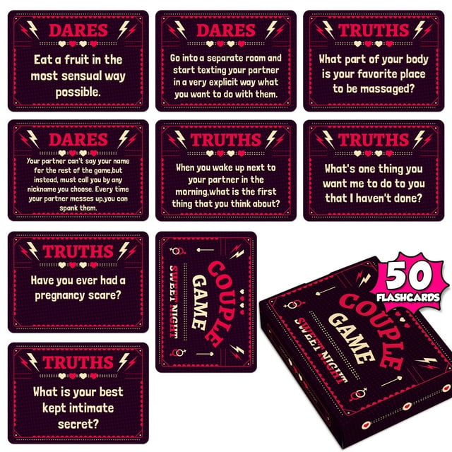 Couple Conversation Cards - 50 Romantic Questions for Date Night & Relationship Building