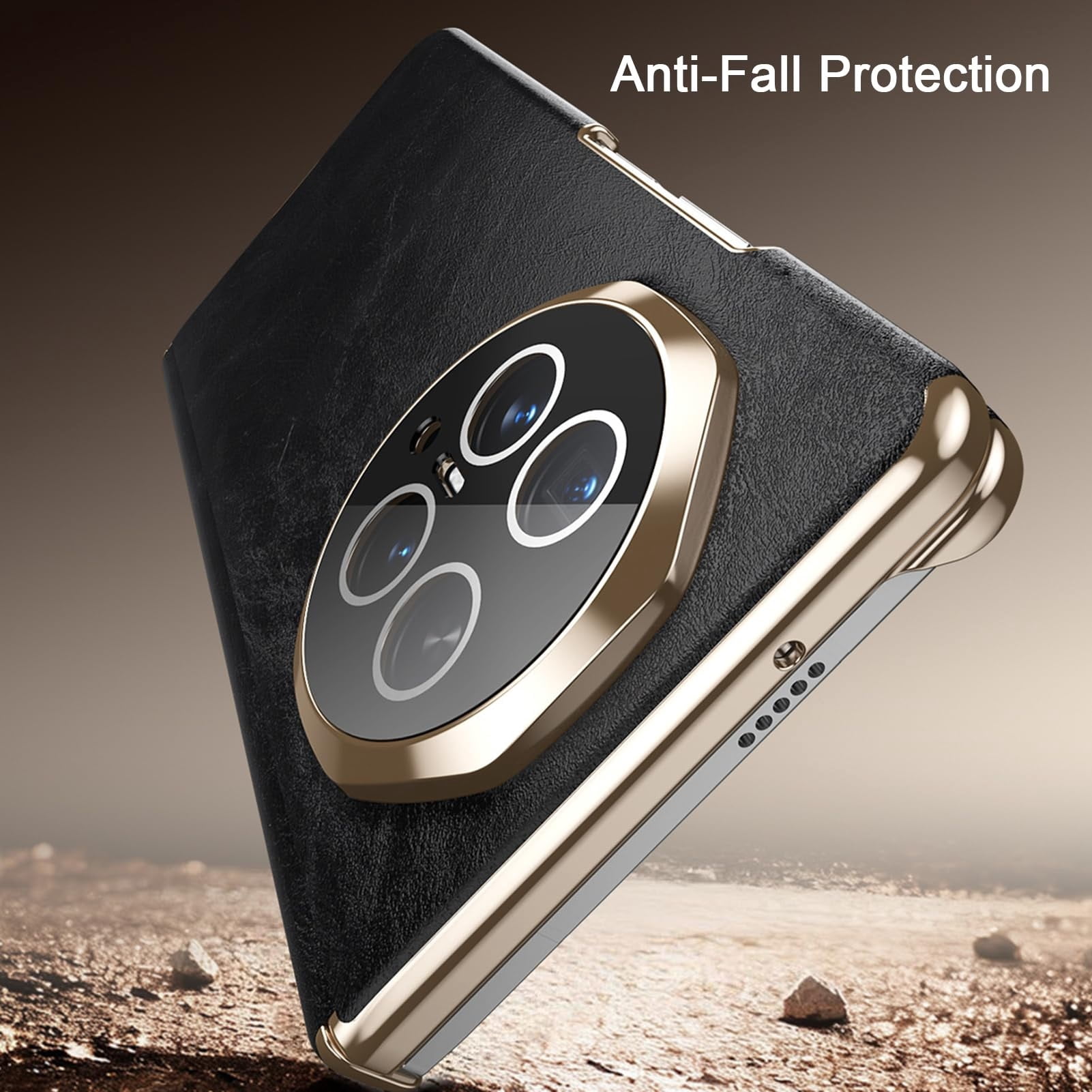 Case For Huawei Honor Magic V6, Electroplated Cover With Supports Non-Slip Wireless Charging Camera Protective Shell