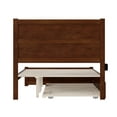 thumbnail image 5 of AFI NoHo Full Wood Platform Bed with Headboard Footboard & Twin Trundle, Walnut, 5 of 7