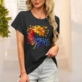 thumbnail image 2 of My Orders Placed Recently By Me Beifu Womens Summer Tops V Neck Short Sleeve Womens Summer Cotton Tops Casual Loose Fit Women'S Clothing Shirts Spring Women Blouses Long Sleeve Summer, 2 of 6