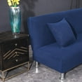 thumbnail image 2 of Abbracc Easily Removable Full Coverage Elasticized Elastic for Sofa Without Armrests Dark Blue S, 2 of 9