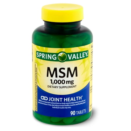 Spring Valley MSM Dietary Supplement, 1,000 mg, 90 Count