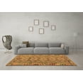thumbnail image 3 of Ahgly Company Indoor Square Abstract Brown Contemporary Area Rugs, 7' Square, 3 of 4