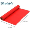 thumbnail image 3 of Table Cloth Roll Plastic - Red 40”x 300’ Feet, Disposable Tablecloth Rolls to Cover Table, Plastic Tablecloths for Covering Tables, 3 of 5