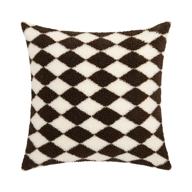 Funda de cojín moderna, cómoda y duradera para decoración del hogar y el bar. Celosía Marrón
