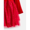 thumbnail image 3 of Disney Minnie Mouse, Infant & Toddler Girls Holiday Glitter Mesh Ballerina Dress, Sizes: 12M–5T, 3 of 3