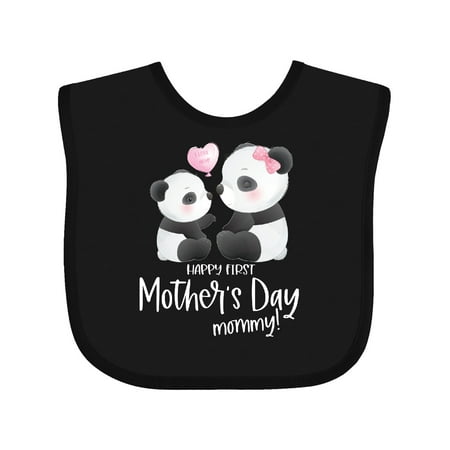 

Inktastic Panda First Mother s Day Gift Baby Boy or Baby Girl Bib
