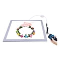 thumbnail image 1 of 1200LM 15/15in/38x38 Cm LED Photography Shadowless Bottom Light Lamp Panel Dimmable For 40cm Photo Studio Shoot Tent Box ,Easy to Use, 1 of 5