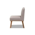 thumbnail image 3 of Baxton Studio Odessa Mid-Century Modern Grey Fabric Upholstered and Walnut Brown Finished Wood Dining Chair, 3 of 5
