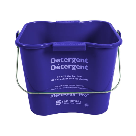 San Jamar - 8020140 - 6 qt Blue Kleen-Pail® Pro™ Pail