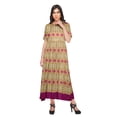 thumbnail image 4 of Moomaya Robe Kurti Tunique Longue Ligne A pour Femmes, Manches au Coude, Kurti Décontractée Imprimée, 4 of 5