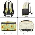 thumbnail image 6 of Pzuqiu Sunflower Axolotl Custom School Backpacks for Girls Kids 17 Inch Personalized Shoulder Bookbags Lightweight Schoolbags Breathable Custom Backpack with Name for Students, 6 of 7