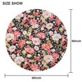 thumbnail image 2 of Round Tablecloth flower 60x60 Inch Round Spring Summer Table Cover for Party Picnic Dinner, 2 of 5