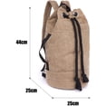 thumbnail image 2 of Canvas Suitcases, Overnight suitcases Weekend bags Carry On Shoulder bag Backpack brown M, 2 of 5