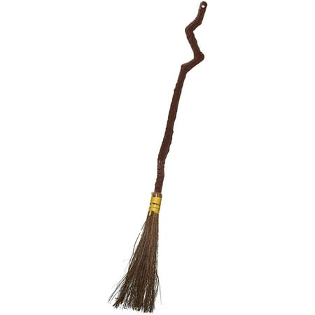 Skeleteen Witch Broomstick Costume Accessories - Realistic Wizard Flying Broom Stick Costumes Accessory for Kids and