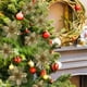 thumbnail image 4 of 24 flores de Navidad, decoración de flores de Navidad, adornos para árboles de Navidad, poinsettia con purpurina, árbol de Navidad con purpurina, flores artificiales de Navidad, Navidad con purpurina. Xemadio HFP-0473-2, 4 of 6