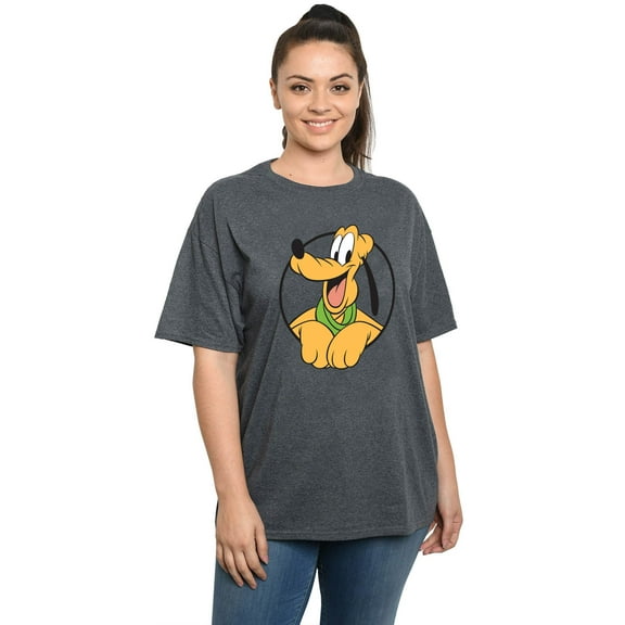 Women's Plus Size Disney Pluto Short Sleeve T-Shirt Charcoal Gray (Size 3X Only)