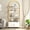 Gold, variant on TEQIN 71.5" Tall Arched Cabinet,Arched Bookshelf,5-Tier Arched Bookcase with Cabinet,Storage Cabinet with 5 Open Display Shelf for Office,Living Room, Kitchen
