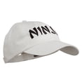thumbnail image 5 of Halloween Ninja Embroidered Low Profile Washed Cap - White OSFM, 5 of 5