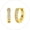 Gold, variant on 925 Sterling Silver Hoop Earrings for Women Hypoallergenic Cubic Zirconia Hoop Huggie Hoops 14 mm
