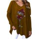 thumbnail image 1 of Camisas informales de manga larga para mujer, jersey, túnica suelta, blusa con cuello en V y estampado navideño Fridja fhghd2711, 1 of 5