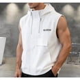 thumbnail image 4 of USNSM Men's Outdoor Functional Lightweight Golf Vest Outerwear with Pockets, Softshell Sleeveless Workwear Jacket Running Hiking Outfits White XXXL, 4 of 6