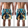 thumbnail image 3 of luoweisi Men's Beach Shorts Quick Dry Swim Trunks with Mesh Lining Sheepdog L, 3 of 5