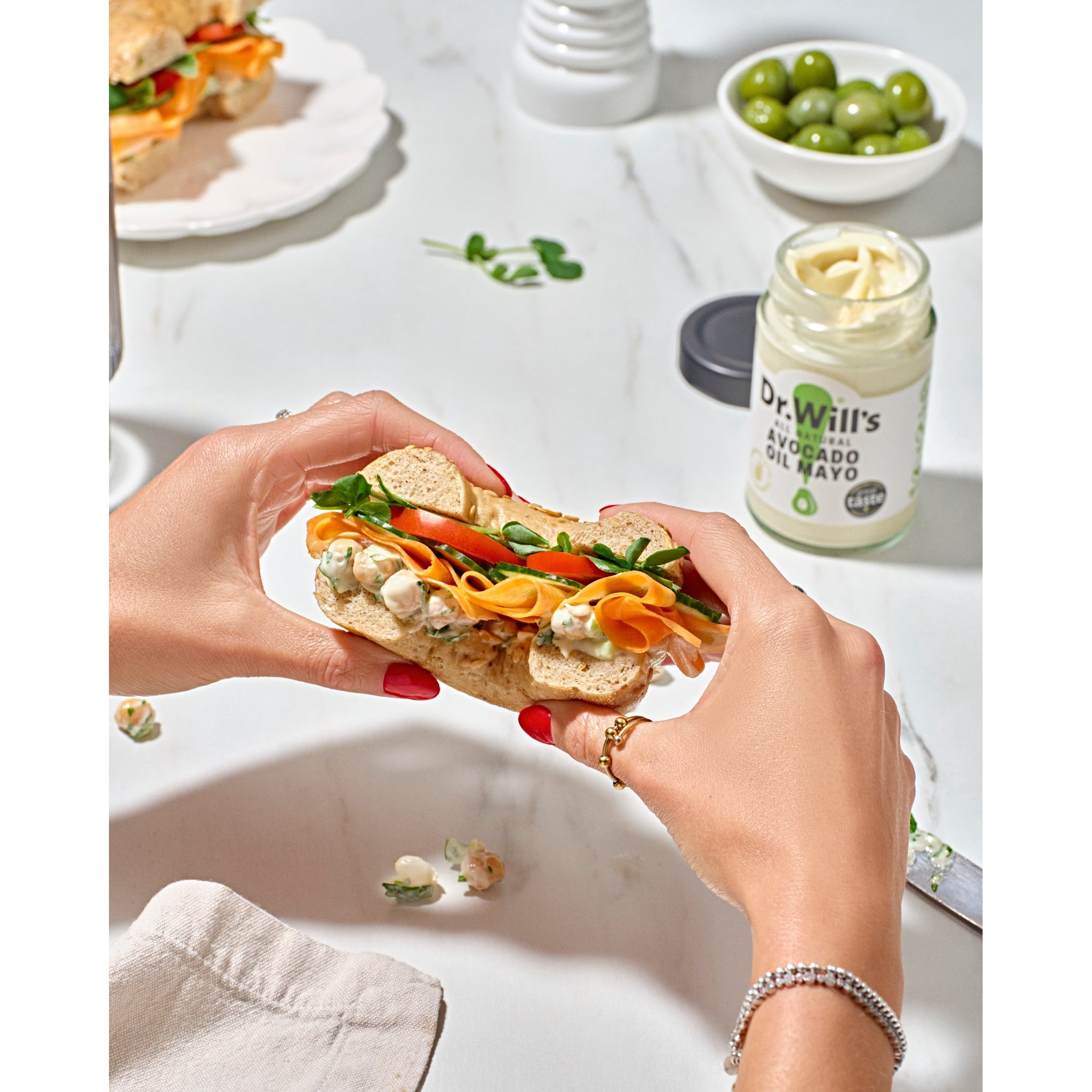 Dr Wills Avocado Oil Mayonnaise Sugar Free 175G, Imported from Britain