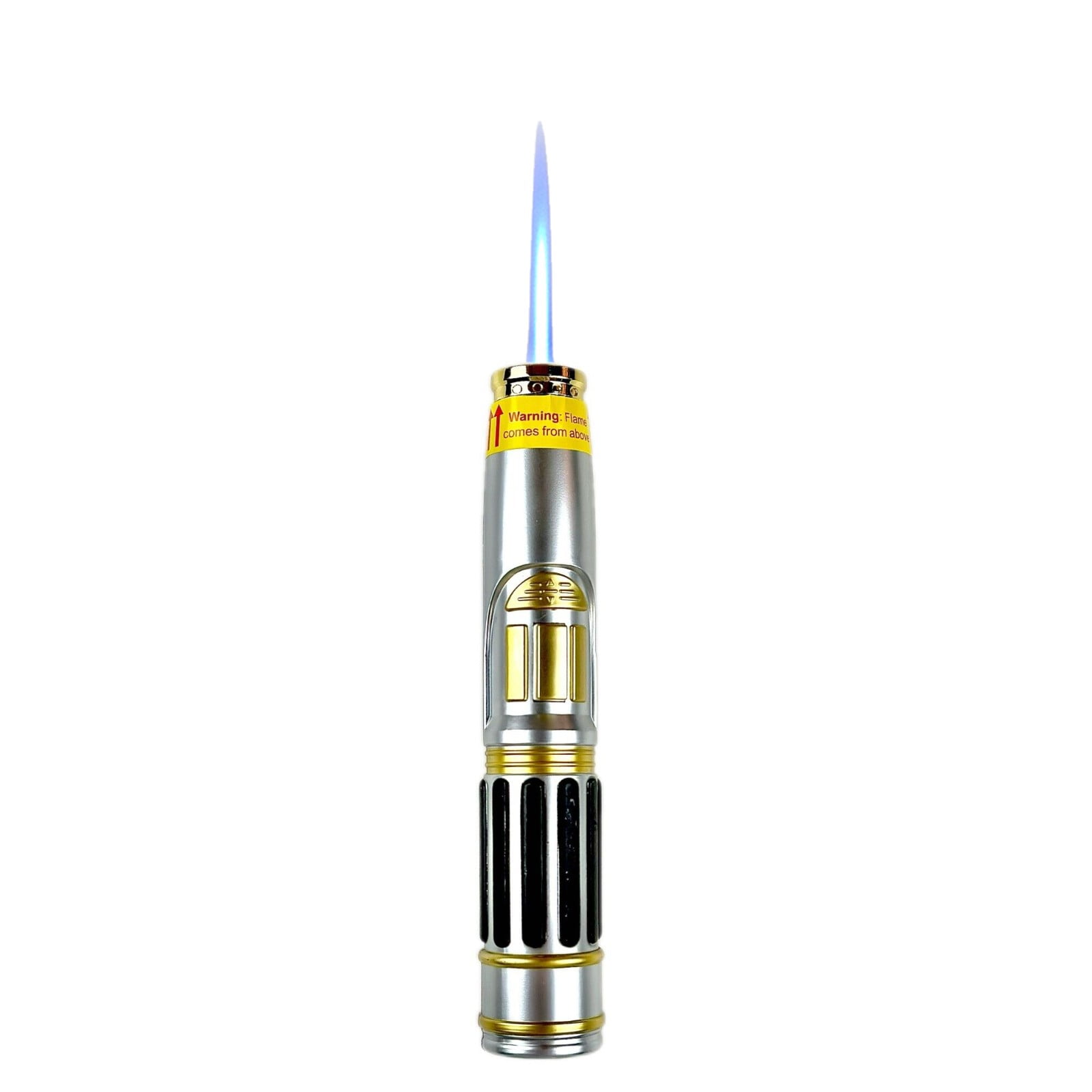 1PC  8.7" Ever Tech Saber Cigar Torch with Safety Lock & Adjustable Flame Refillable  for BBQ, Baking, Camping ,Kitchen Gift Lighters for Men Woman Christmas