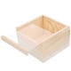 thumbnail image 1 of Caja de madera sin terminar para guardar joyas, cofre del tesoro, regalo con tapa transparente., 1 of 7