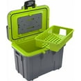 thumbnail image 2 of Pelican Personal 8 Qt Hard-Sided Cooler with Snap-in Ice Pack Bottle Opener, Dark Gray with Evergreen, 2 of 6