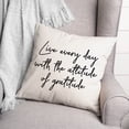 thumbnail image 2 of Creative Products Attitude Of Gratitude 18x18 Spun Poly Pillow, 2 of 2