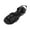 Black, variant on Women Comfy Elastic Cross Strap Flat Sandals Solid Color Soft Lightweight Open Toe Summer Casual Shoes