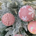 thumbnail image 2 of Bola de Navidad de 10 cm, adorno navideño, decoración para árbol de Navidad, colgante rosa, adornos colgantes para árbol de Navidad, decoración del hogar, 2 of 4