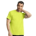 thumbnail image 2 of Gildan High Visibility Pocket Work T-Shirt DryBlend Hi Vis Short Sleeve Safety Shirt for Men (Safety Orange, L), 2 of 7