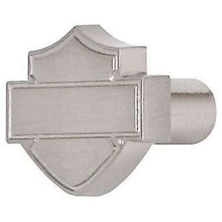78 Brushed Nickel Silhouette (Harley-Davidson Brushed Nickel Bar & Shield Silhouette Cabinet Knob. HDL-10113...., By Ace Product Management Group Ship from)