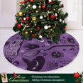 thumbnail image 6 of GZHJMY Halloween Tree Skirt Skull Xmas Tree Skirt Floor Door Round Mat Decorations for Holiday Party Home Christmas Day Ornaments, 35.4", 6 of 6