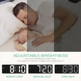 thumbnail image 3 of SharkTRUE Digital Alarm Clock, LED Alarm Clock for Bedroom, Electronic Desktop Clock with Large Display, Adjustable Brightness and Snooze Model for Bedroom, Desk, Office, 3 of 9