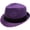 Purple, variant on Unisex Cool Summer Panama Fedora Trilby Hat Short Brim