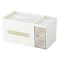 thumbnail image 1 of Soporte de cubierta de caja de pañuelos rectangular con servilletero y decoración de caja de control remoto de papelería, 1 of 6