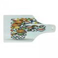 thumbnail image 1 of Letter F Cutting Board, Shape of Letter F with Colorful Balls Alphabet Design Sporting Goods Composition, Tempered Glass Cutting and Serving Board, Wine Bottle Shape, Multicolor, by Ambesonne, 1 of 1