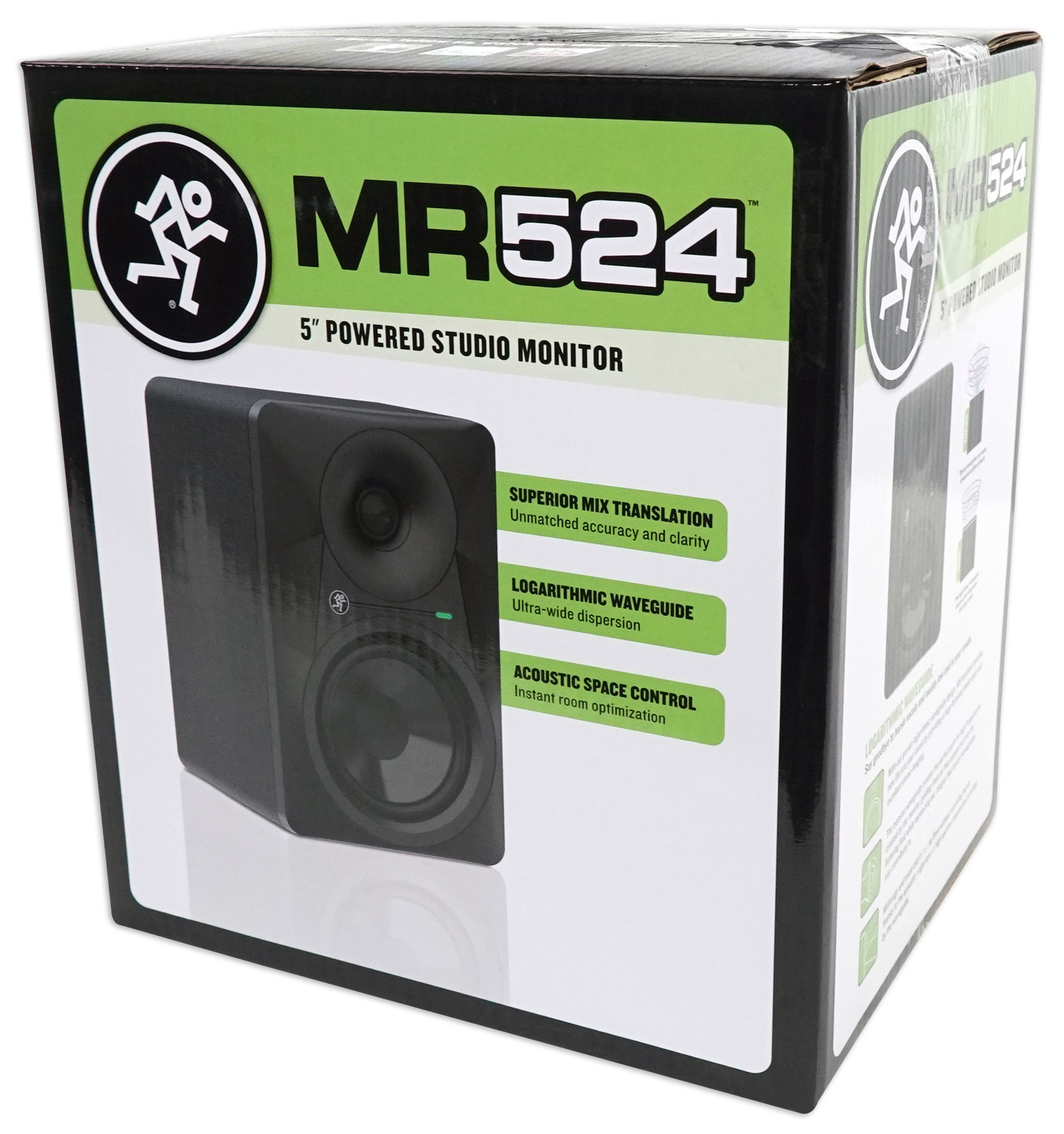 2) Mackie MR524 5” 50 Watt Powered Studio Monitor Speakers+Stands+Isolation Pads
